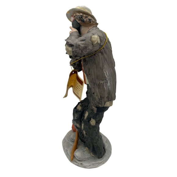 Emmett Kelly Jr The Toothache 9845 Flambro Clown Figurine Box COA 10" Signature - Picture 3 of 11